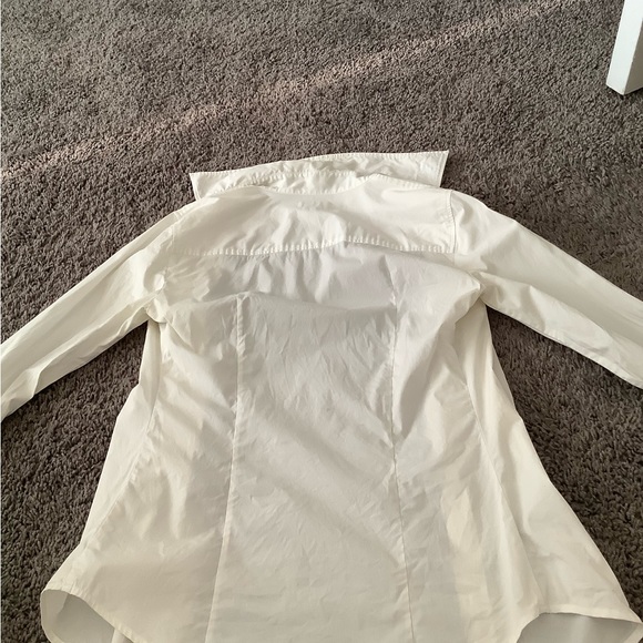 J. Crew XS Cotton/Spandex White Shirt - Picture 5 of 6